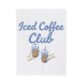 Iced Latte Glass Blanket Coffee Cuisine Gift Women Fun Blanket Glassware Blanket Coffee Fan Java Graphic Illustration Clean Fingers Blanket