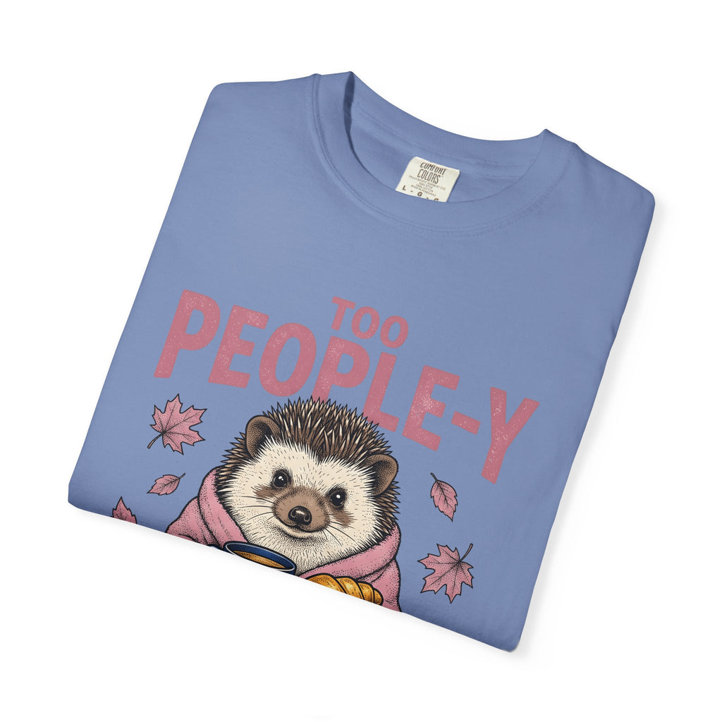 Porcupine Latte T-Shirt Introvert Wildlife Gift Women Adorable T-Shirt Latte Art T-Shirt Introvert Fan Cute T-Shirt Animal Graphic Sketch Fall