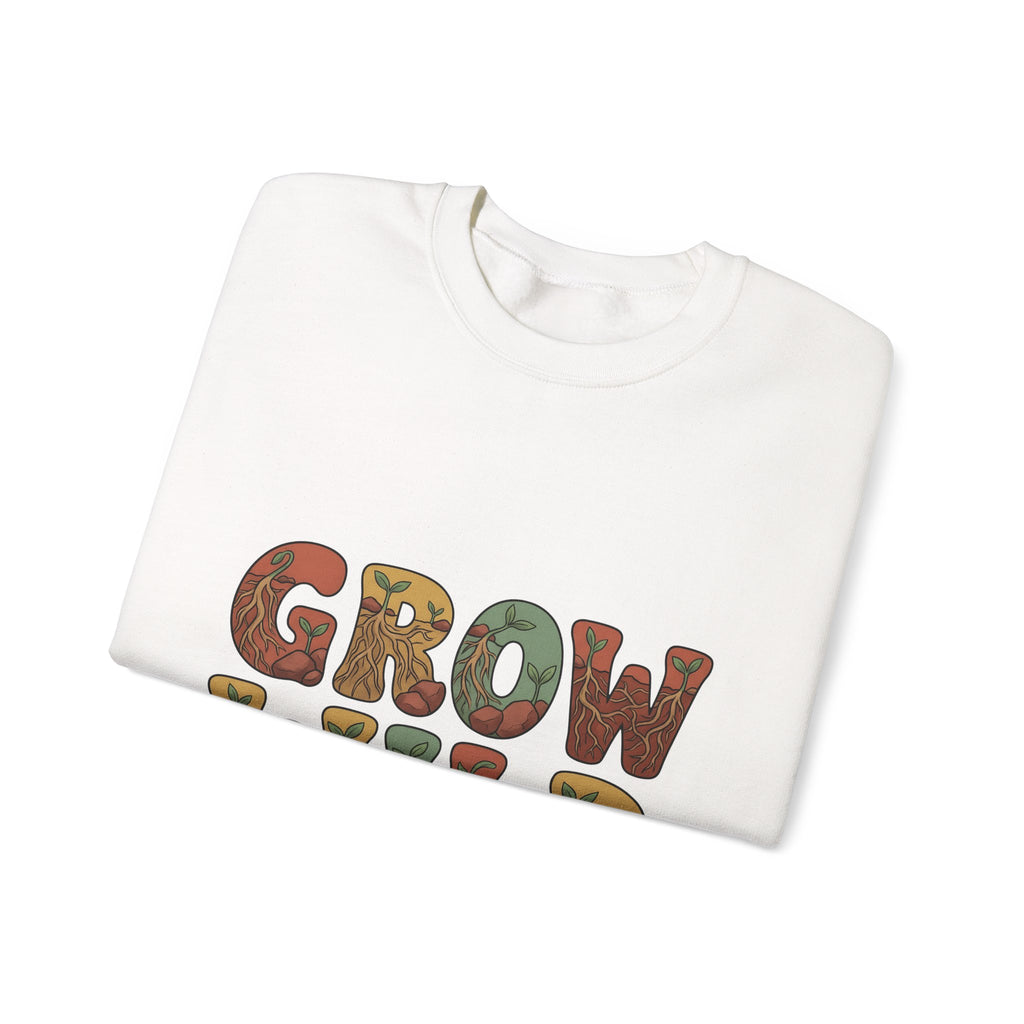 Plant Root Boho Chic Outdoors Gift Sketch Root System Bohemian Enthusiast Drawing Sweatshirt