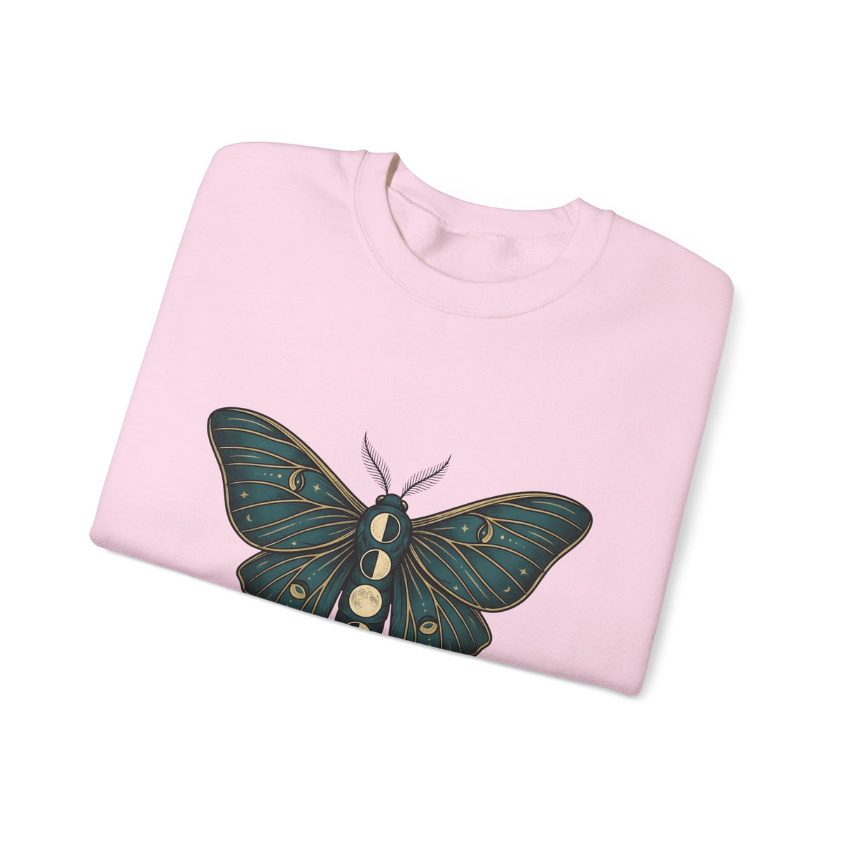 Luna Butterfly Sweatshirt Boho Chic Astrology Gift Women Mystical Sweatshirt Butterfly Sweatshirt Bohemian Enthusiast Magical Sweatshirt Zodiac Graphic Retro