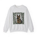 German Shepherd Dog Sweatshirt Dog Outdoors Gift Women Realistic Sweatshirt Alsatian Sweatshirt Dog Fan Shepherd Graphic Sweatshirt Retro Vine Sweatshirt