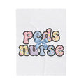 Pastel Fabric Typography Blanket Nurse Flower Gift Women Adorable Blanket Textile Blanket Nursing Enthusiast Typography Blanket Floral Graphic Old