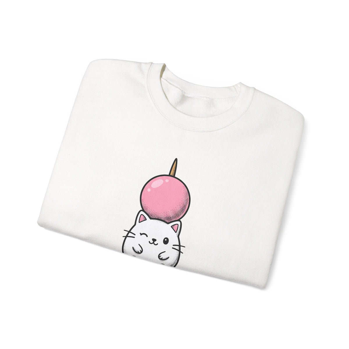 Feline Mochi Cat Snack Gift Adorable Cat Cat Fan Kitty Food Comic Sweet Candy Sweatshirt