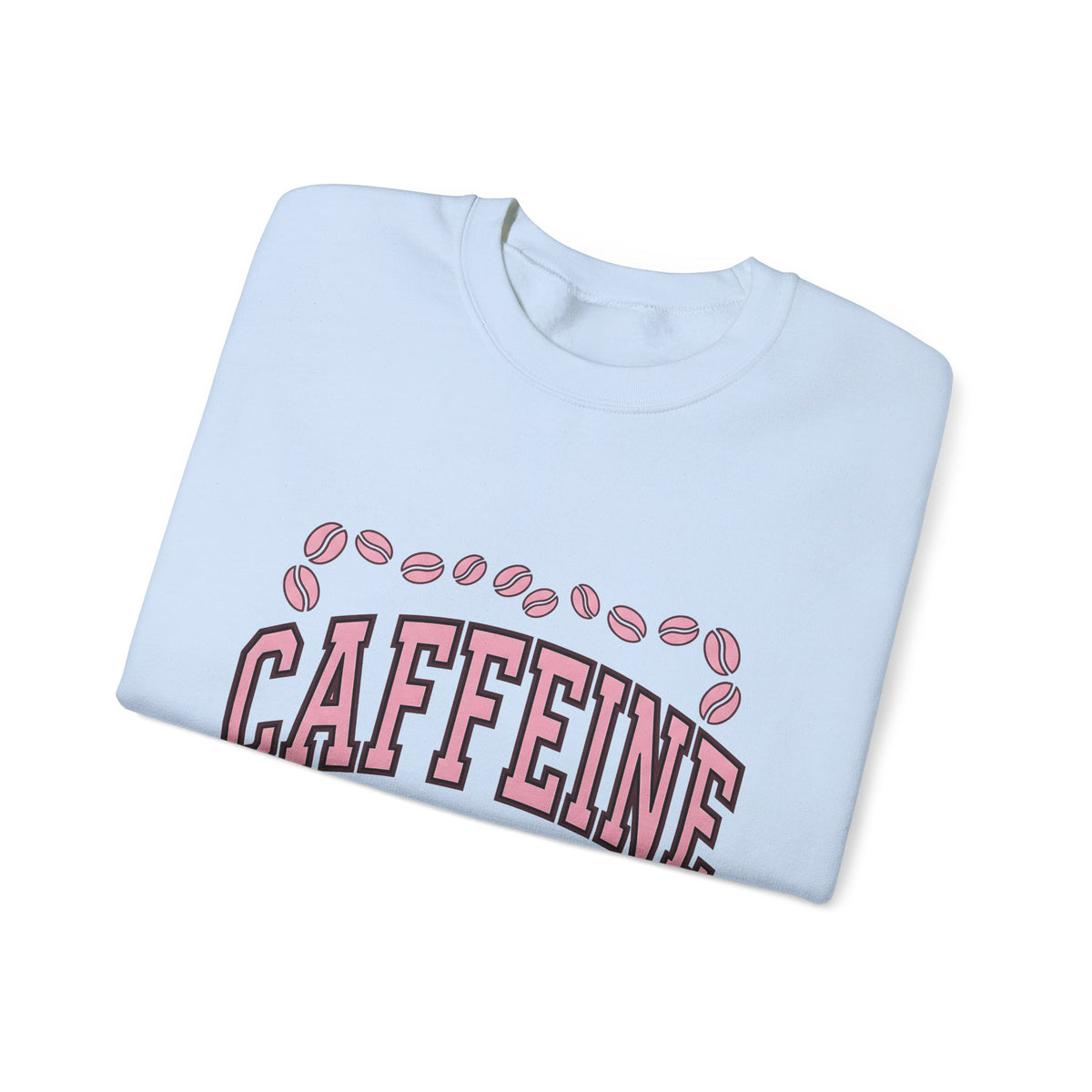 Coffee Beans Sweatshirt Coffee Humor Gift Women Bold Sweatshirt Coffee Sweatshirt Caffeine Fan Coffee Art Sweatshirt Funny Graphic Retro Pink Accent Sweatshirt