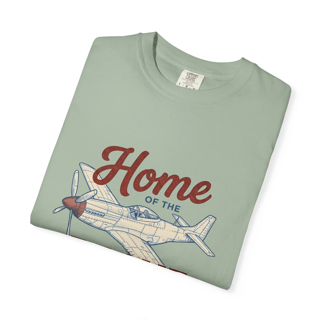 Fighter Plane T-Shirt America Patriotic Gift Women Vintage T-Shirt Warplane T-Shirt American Enthusiast Distressed T-Shirt Star Spangled Graphic