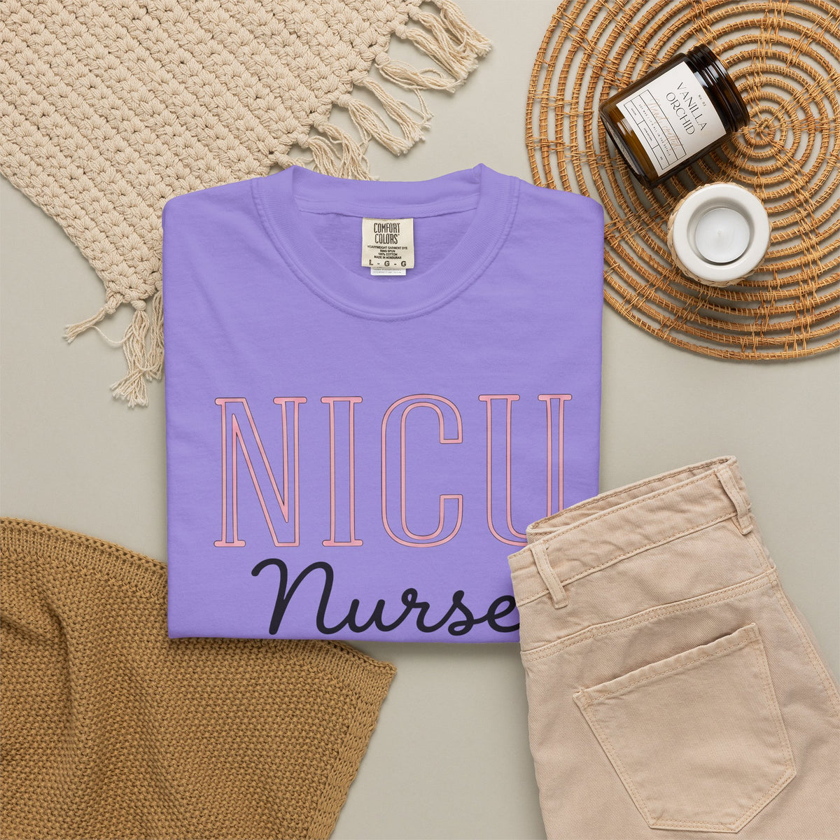 Infant Beanie T-Shirt Nurse Clinic Gift Women Sketch T-Shirt Baby Hat T-Sh