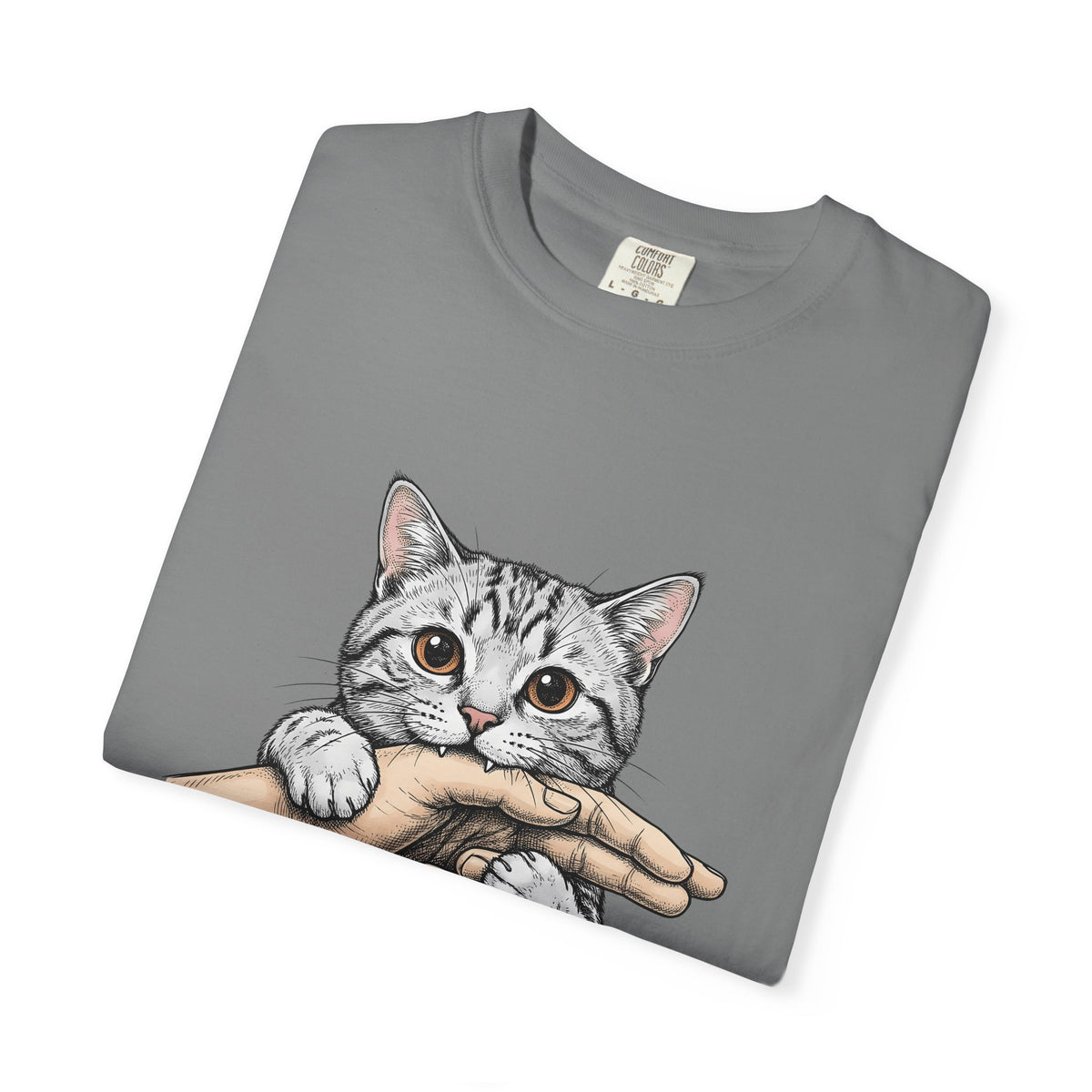 Tabby Cat Cat Humor Gift Hand Drawn Kitty T T-Shirt