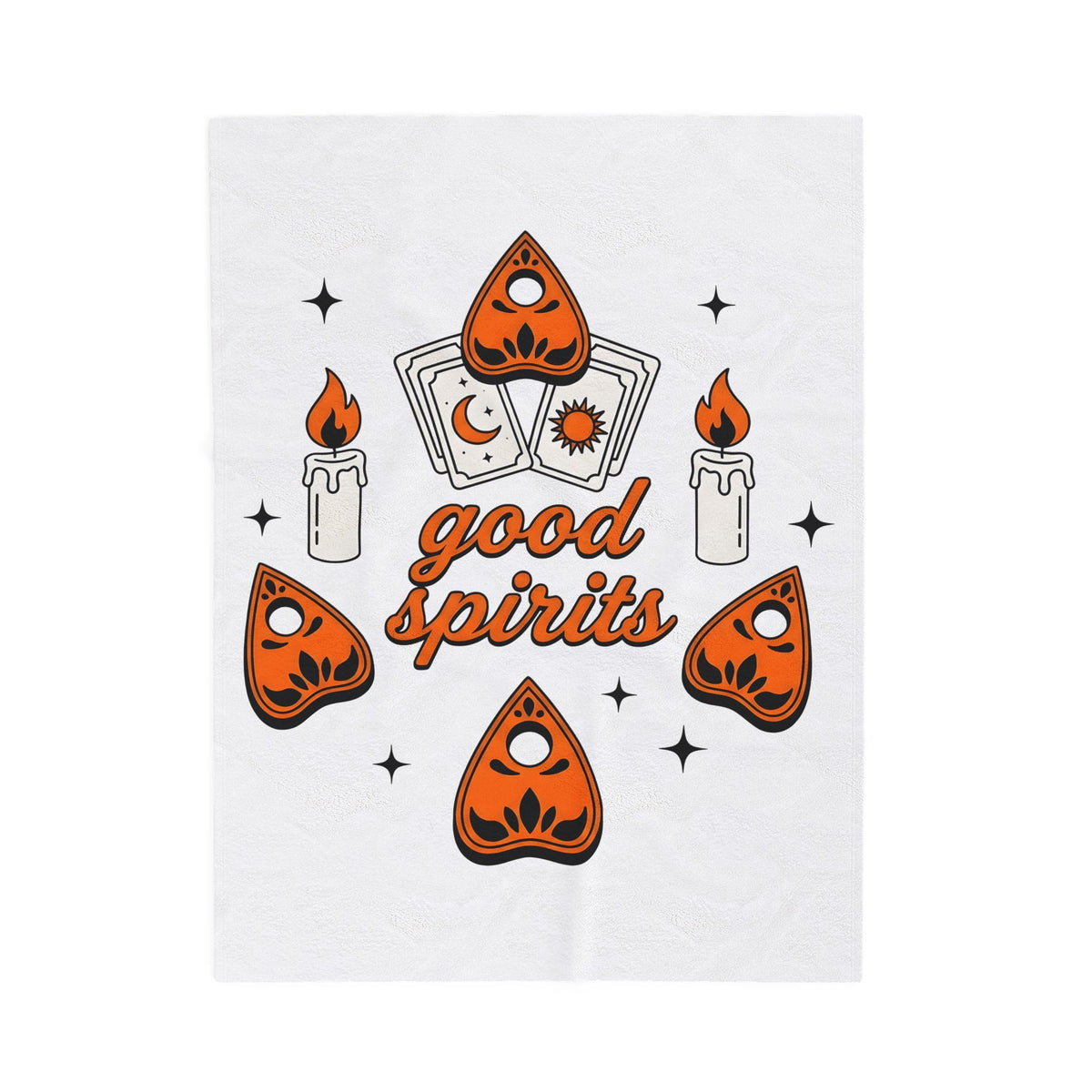 Spirit Board Planchette Blanket Halloween Magic Gift Women Graphic Blanket Ouija Blanket Horror Fan Occult Blanket Mystic Graphic Design Vintage