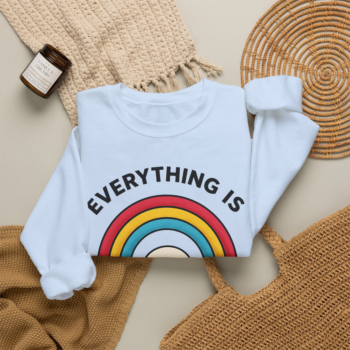 Rainbow Cloud Sweatshirt Funny Sarcasm Gift Women Bold Graphic Sweatshirt Colorful Sweatshirt Humor Fan Graphic Design Sarcastic Graphic Retro Humor Sweatshirt