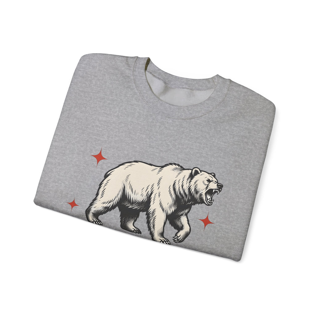 Grizzly Bear Sweatshirt Bear Animal Gift Women Vintage Sweatshirt Ursa Sweatshirt Bear Fan Grizzly Graphic Retro Star Sweatshirt
