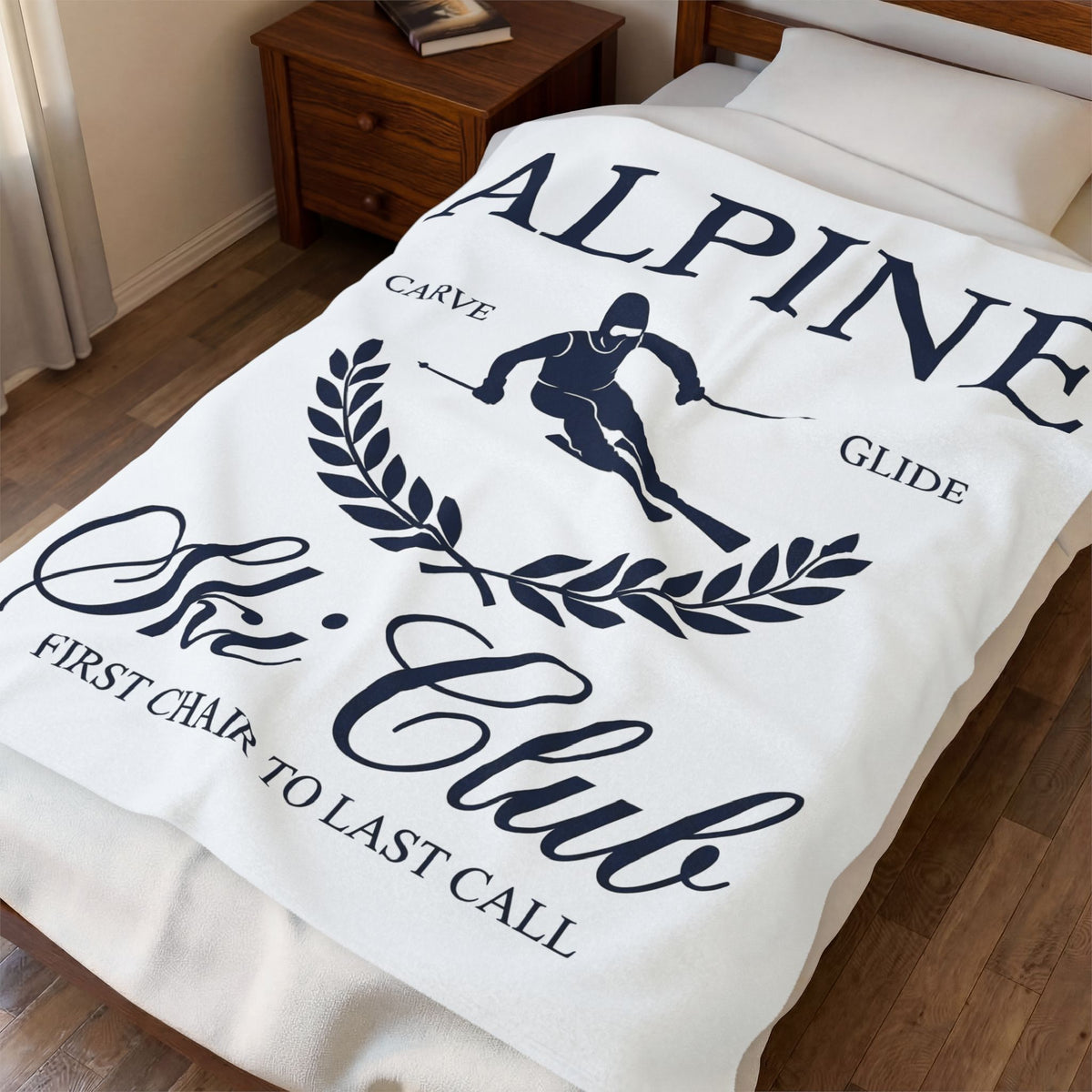 Ski Vector Blanket Skiing Frost Gift Women Line Art Blanket Ski Graphic Blanket Snowboarder Enthusiast Illustration Blanket Frosty Graphic Basic