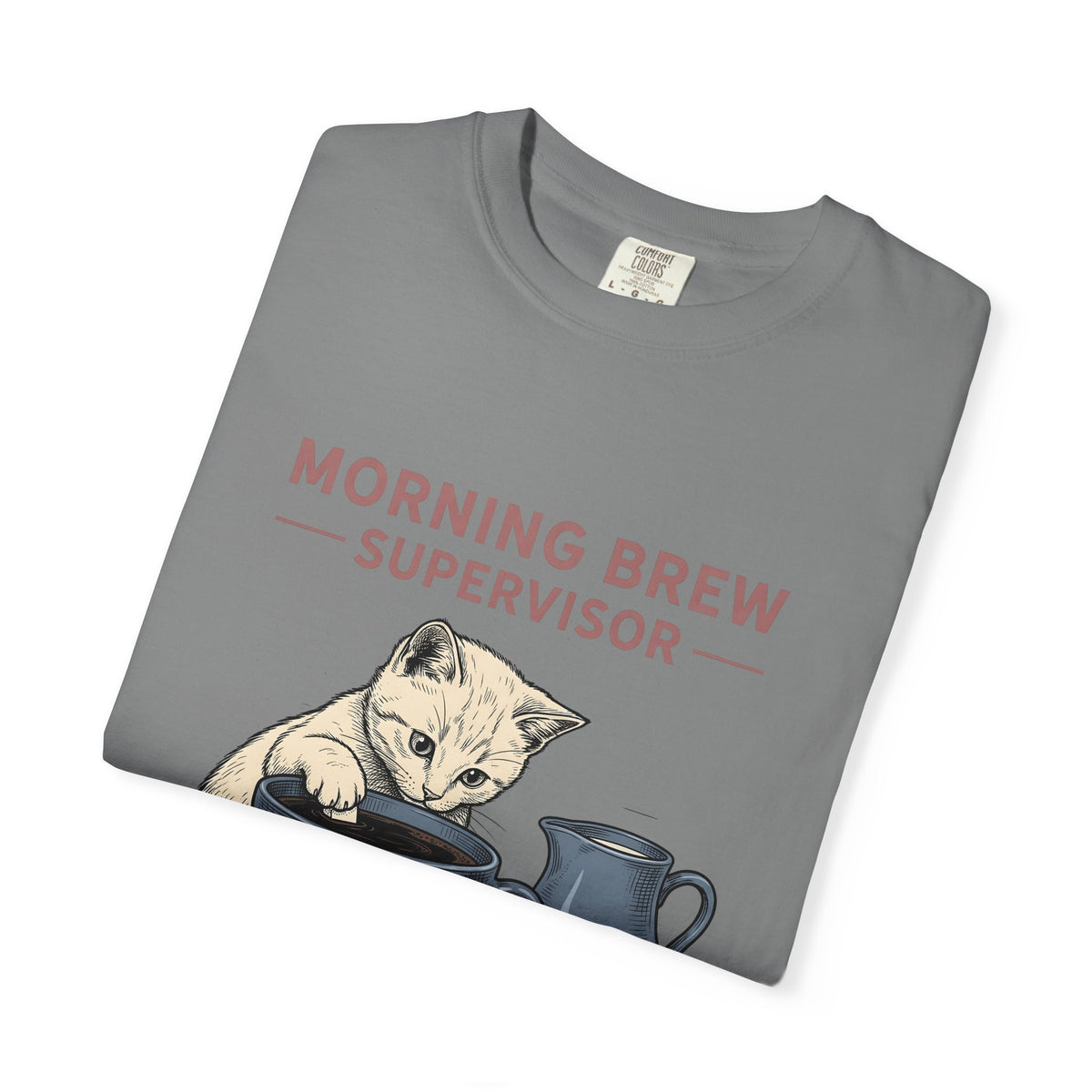 Cat Coffee Cup Cat Coffee Gift Hand Drawn Coffee Mug Cat Fan Illustrated Caffeinated T-Shirt