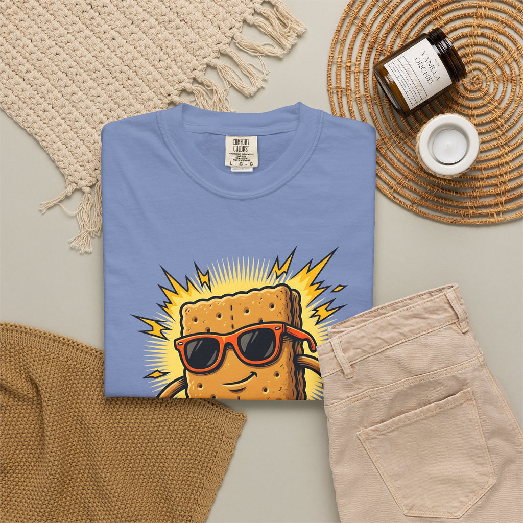 Dessert Cookie Mascot T-Shirt Sports & Activities Extreme Sport Gift Women Funny T-Shirt Cookie Mascot T-Shirt Athlete Fan Humorous T-Shirt Action