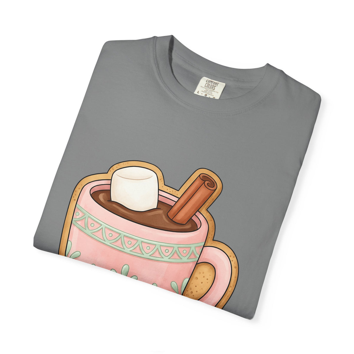 Cozy Hot Cocoa Christmas Comfort Gift Delightful Hot Chocolate Winter Fan Charming Cartoon T-Shirt