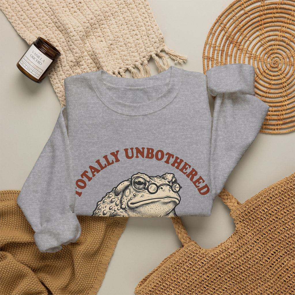 Toad Coffee Sweatshirt Funny Animal Gift Women Vintage Sweatshirt Coffee Sweatshirt Humor Fan Retro Sweatshirt Creature Graphic Hand Drawn Glasses Sweatshirt