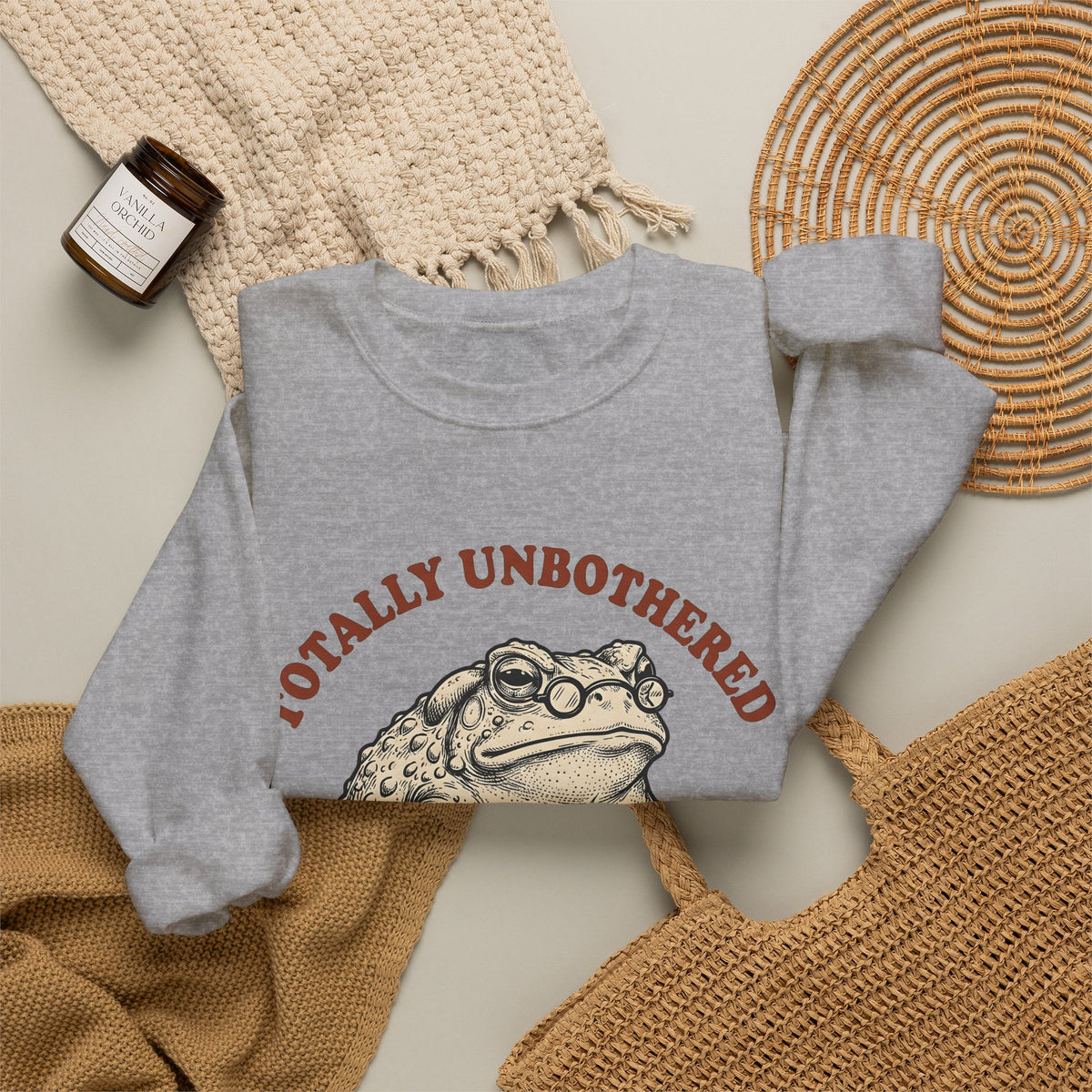 Toad Coffee Sweatshirt Funny Animal Gift Women Vintage Sweatshirt Coffee Sweatshirt Humor Fan Retro Sweatshirt Creature Graphic Hand Drawn Glasses Sweatshirt