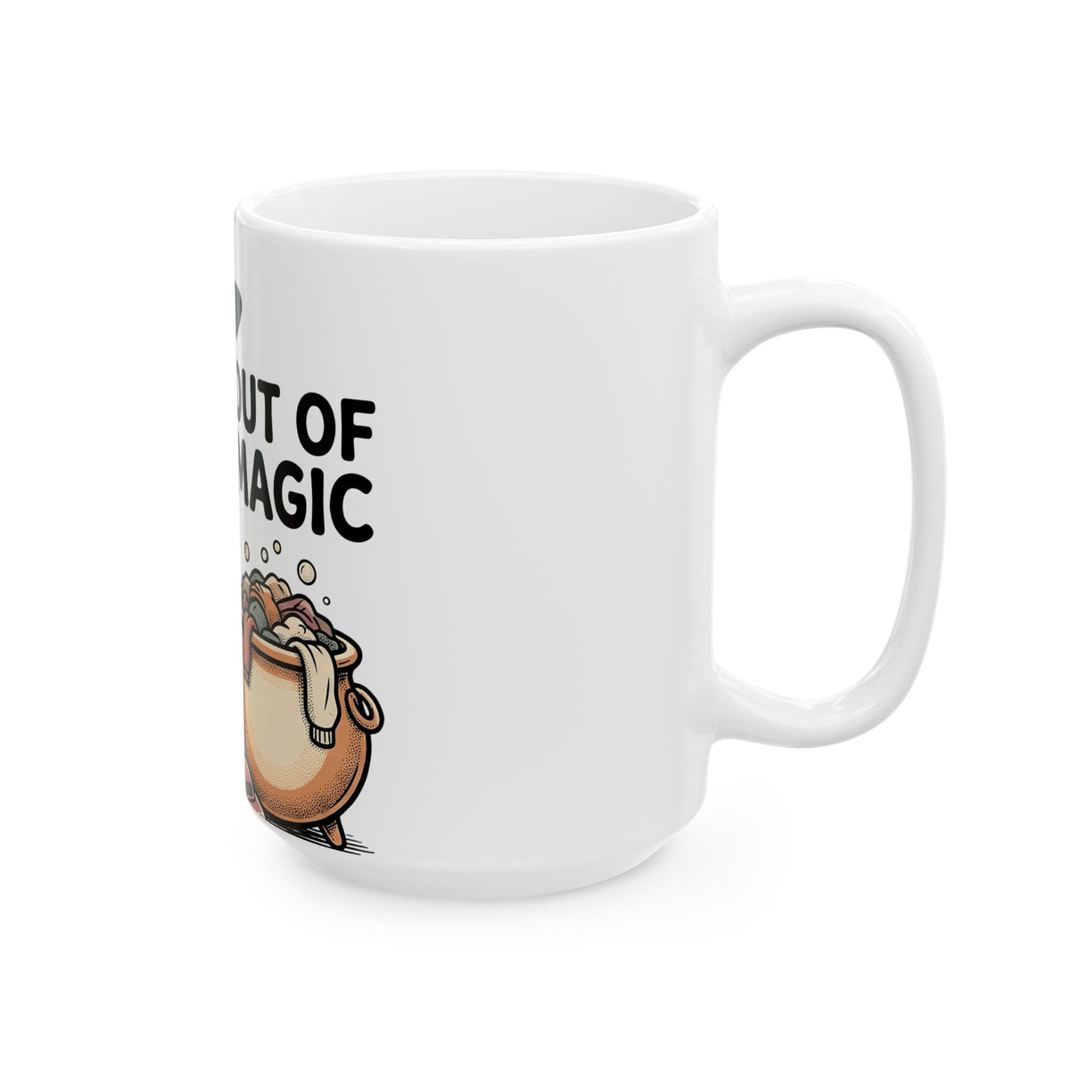 Magic Vacuum Mug Halloween Joke Gift Women Hand Drawn Mug Suction Machine Mug Horror Fan Hand Drawn Mug Prank Graphic Distressed