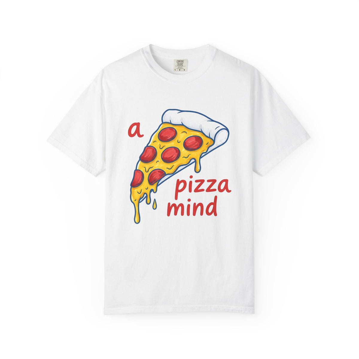 Pizza Piece T-Shirt Funny Cuisine Gift Women Comic T-Shirt Pizza Slice T-Shirt Humor Fan Cartoon T-Shirt Food Graphic Sketch Salami T-Shirt