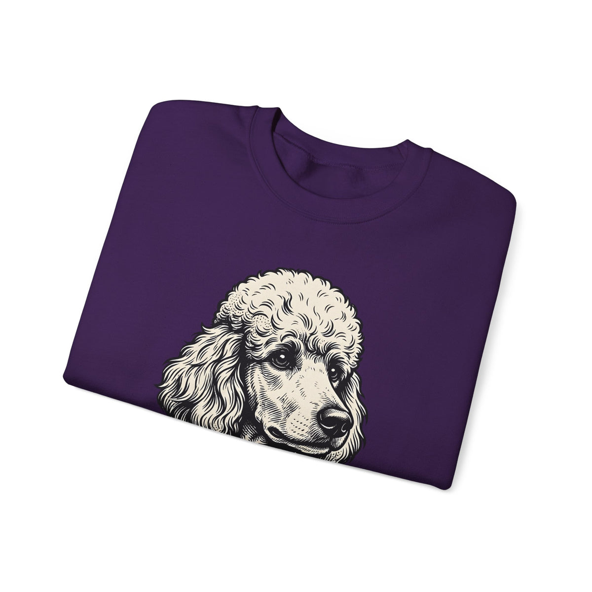 Poodle Dog Sweatshirt Dog Creatures Gift Women Shabby Chic Sweatshirt Poodle Sweatshirt Dog Fan Canine Graphic Sweatshirt Vintage Design Sweatshirt Line Art Floral