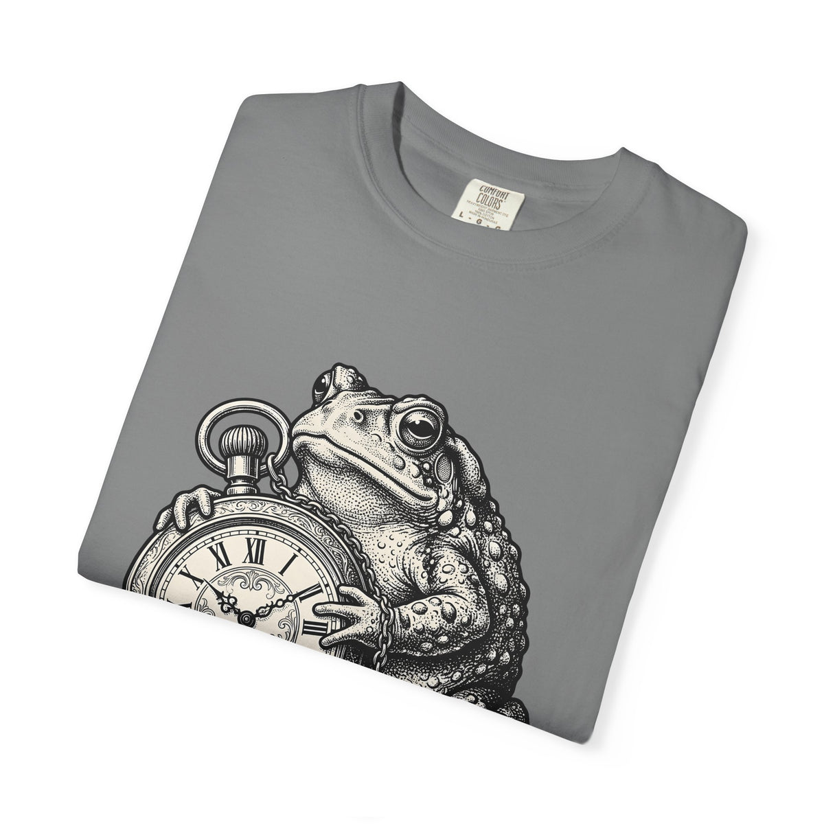 Toad Pocket Watch T-Shirt Funny Animal Gift Women Vintage T-Shirt Pocket Watch T-Shirt Humor Fan Retro T-Shirt Wildlife Graphic Hand Drawn Chain
