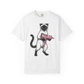 Siamese Cat T-Shirt Cat Humor Gift Women Hand Drawn T-Shirt Siamese T-Shirt Feline Fan Illustrated Graphic T-Shirt Vintage Toy Gun T-Shirt