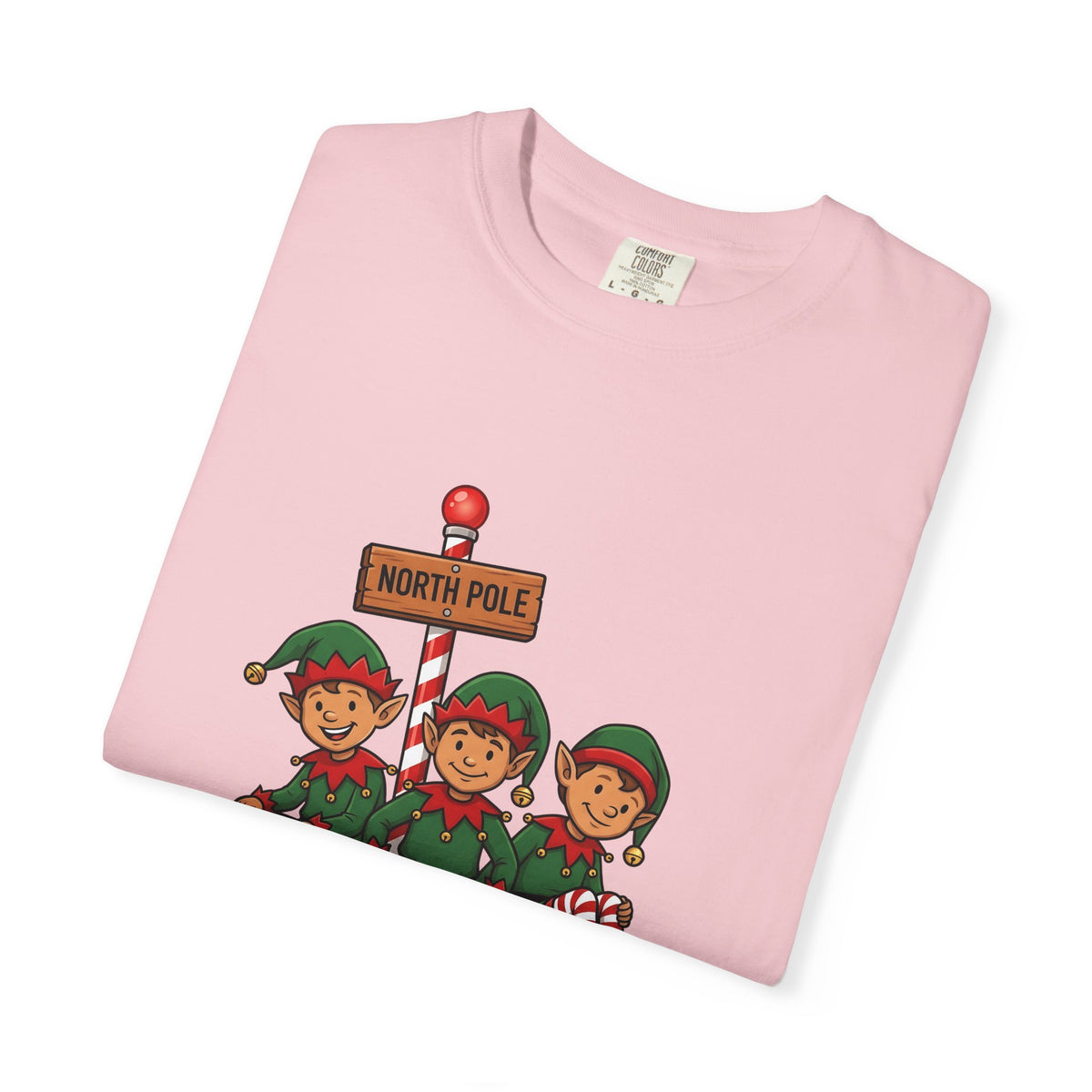 Holiday Elves T-Shirt Christmas Relatives Gift Women Comic T-Shirt Elf T-Shirt Christmas Fan Cartoon T-Shirt Family Graphic Retro Polar Sign T-Shirt