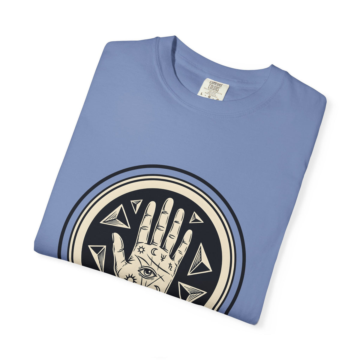 Enchanted Hand T-Shirt Mystical Esoteric Gift Women Folk T-Shirt Magical Hand T-Shirt Occult Fan Primitive T-Shirt Mystical Graphic Antique Polygon