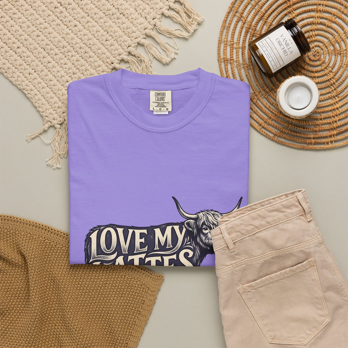 Fuzzy Cattle T-Shirt Coffee Creatures Gift Women Classic T-Shirt Cow T-Shirt Coffee Fan Vintage T-Shirt Animal Graphic Outline Latte Cup T-Shirt