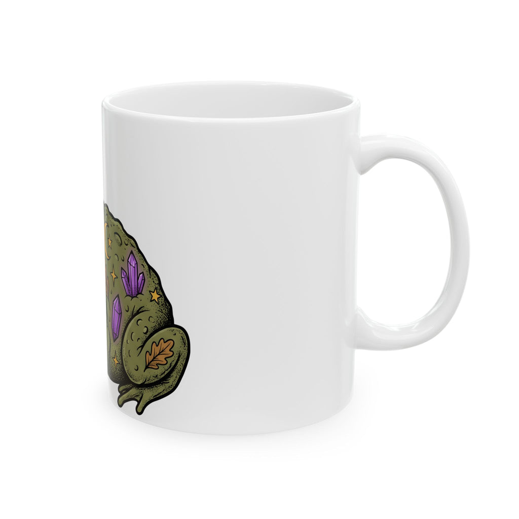 Enchanted Frog Mug Halloween Magic Gift Women Line Art Mug Toad Mug Horror Fan Illustration Graphic Mug Classic Jewels Mug