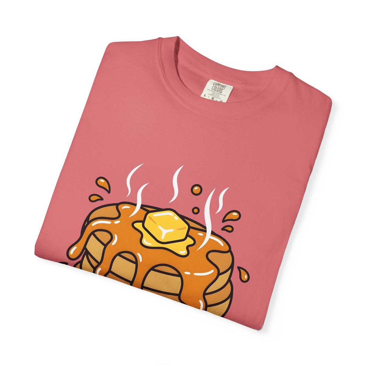 Pancake Stack Desserts Breakfast Gift Cartoon Pancakes Sweets Fan Cartoony Morning Bold Syrup T-Shirt