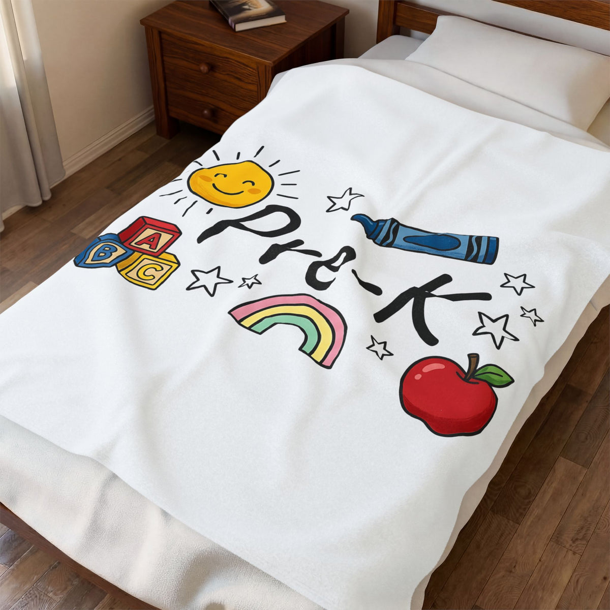 School Items Blanket Teacher Kindergarten Gift Women Line Art Blanket School Supplies Blanket Educator Enthusiast Illustration Blanket Preschool
