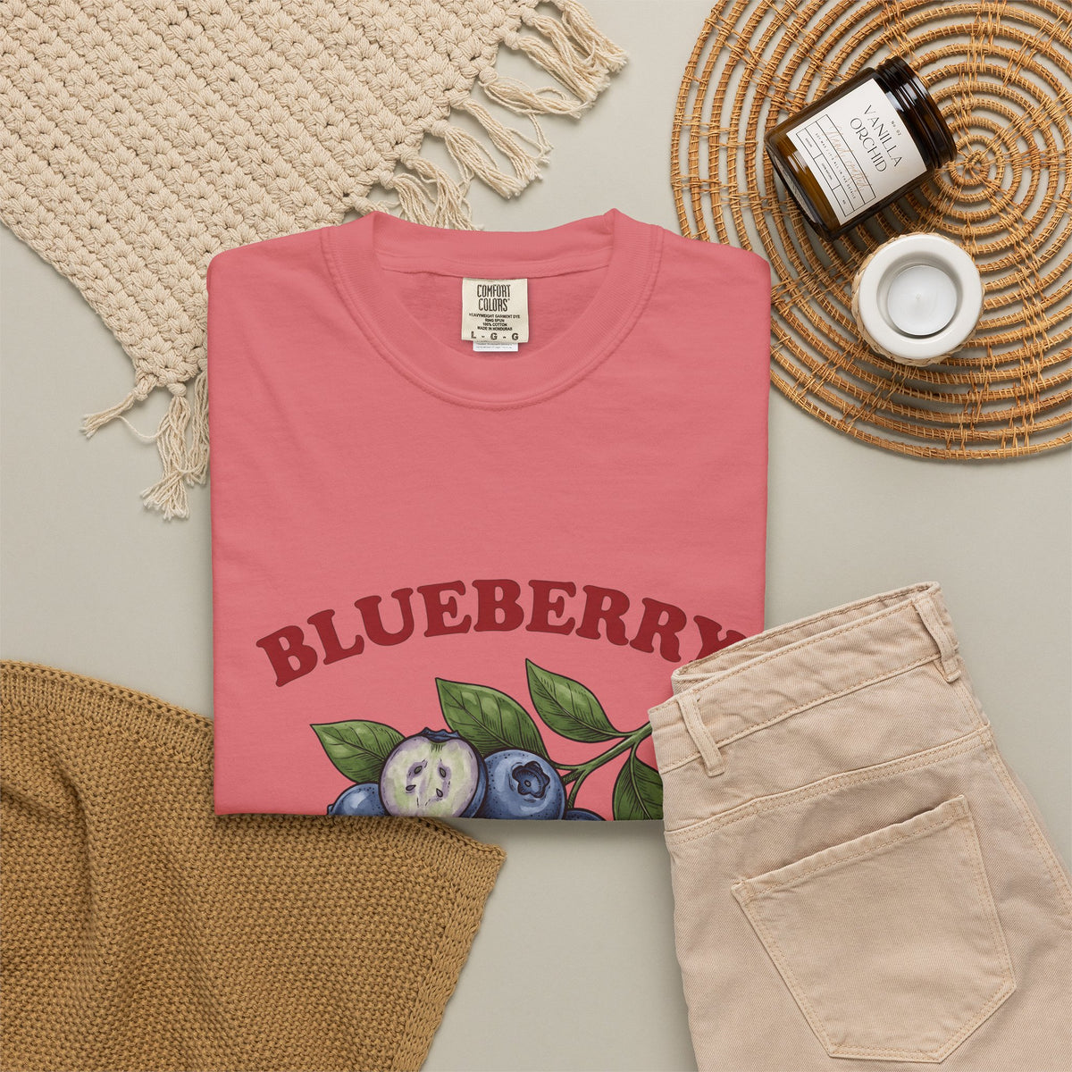 Blueberry Sprig T-Shirt Fruit Cooking Gift Women Sketch T-Shirt Blueberries T-Shirt Fruit Fan Drawing Design Line Art Greenery T-Shirt