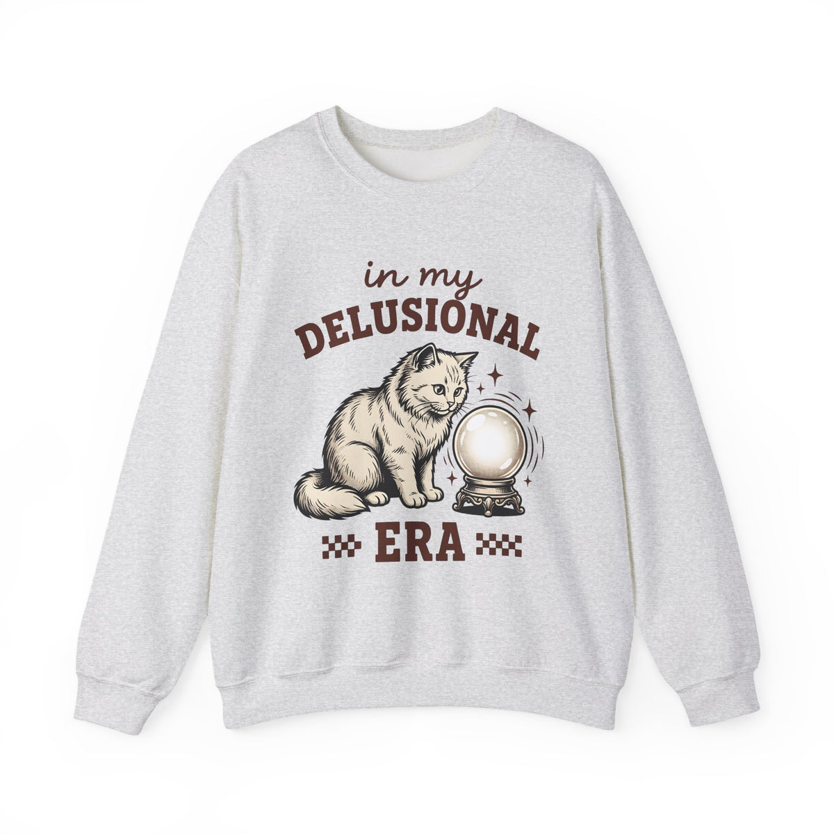 Magic Cat Sweatshirt Cat Occult Gift Women Rustic Sweatshirt Kitten Sweatshirt Cat Fan Feline Sweatshirt Mystical Graphic Old-Fashioned Globe Sweatshirt