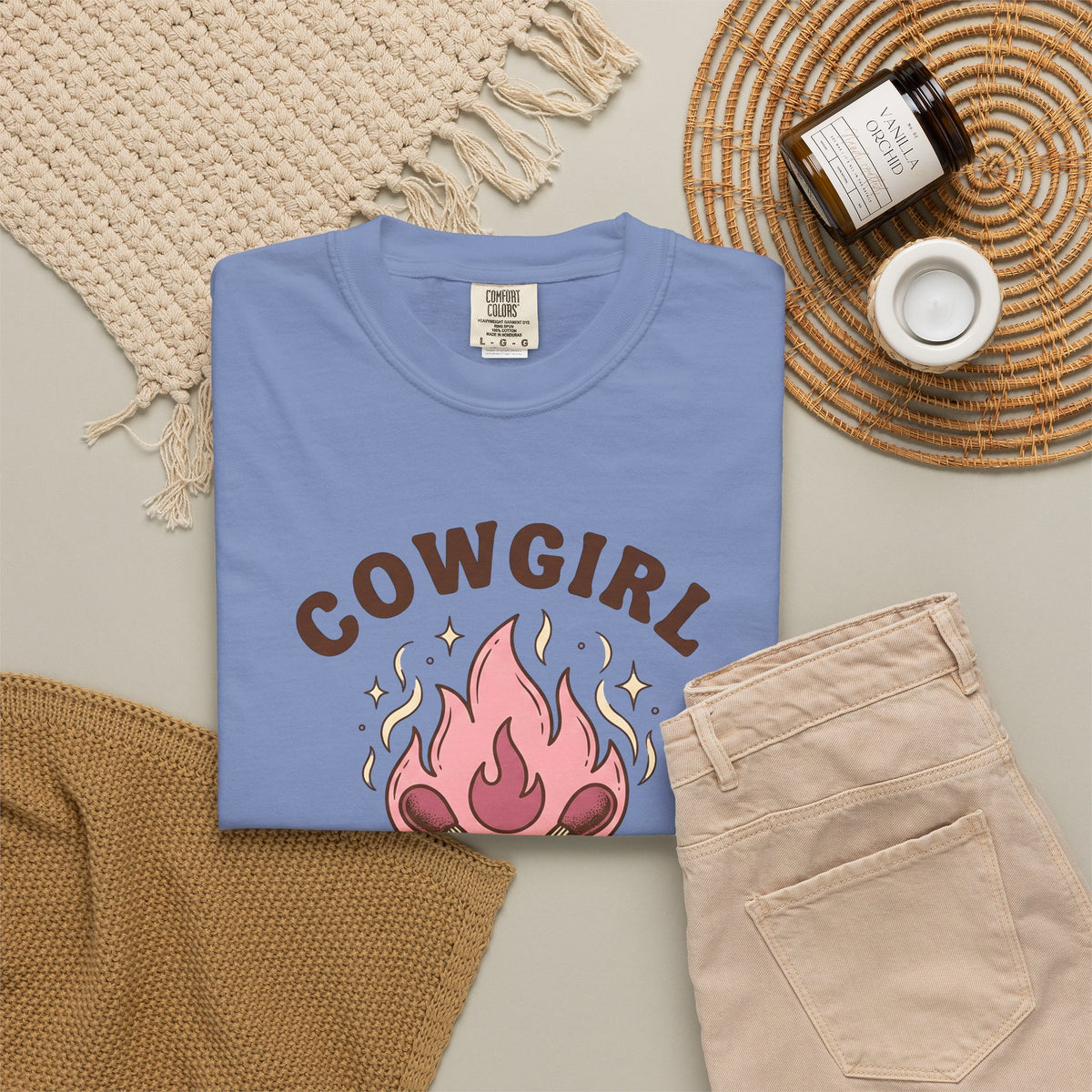 Lit Matches T-Shirt Cowgirl Cowboy Gear Gift Women Tribal T-Shirt Matches T-Shirt Rodeo Fan Primitive T-Shirt Western Graphic Classic Glitter