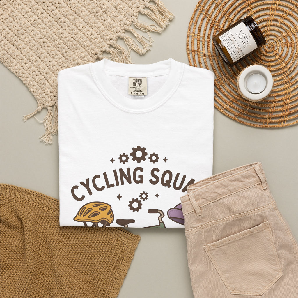 Cycle Image T-Shirt Cycling Sports Gift Women Cartoon T-Shirt Bicycle T-Shirt Cyclist Enthusiast Comic T-Shirt Athletic Graphic Design Graphic