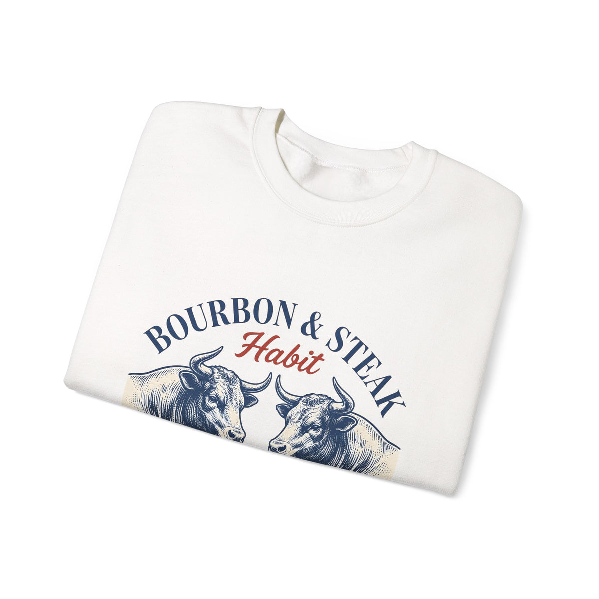 Bull Drinking Sweatshirt Steak Bourbon Gift Women Vintage Sweatshirt Ox Sweatshirt Meat Fan Cowboy Graphic Sweatshirt Retro Whiskey Glass Sweatshirt