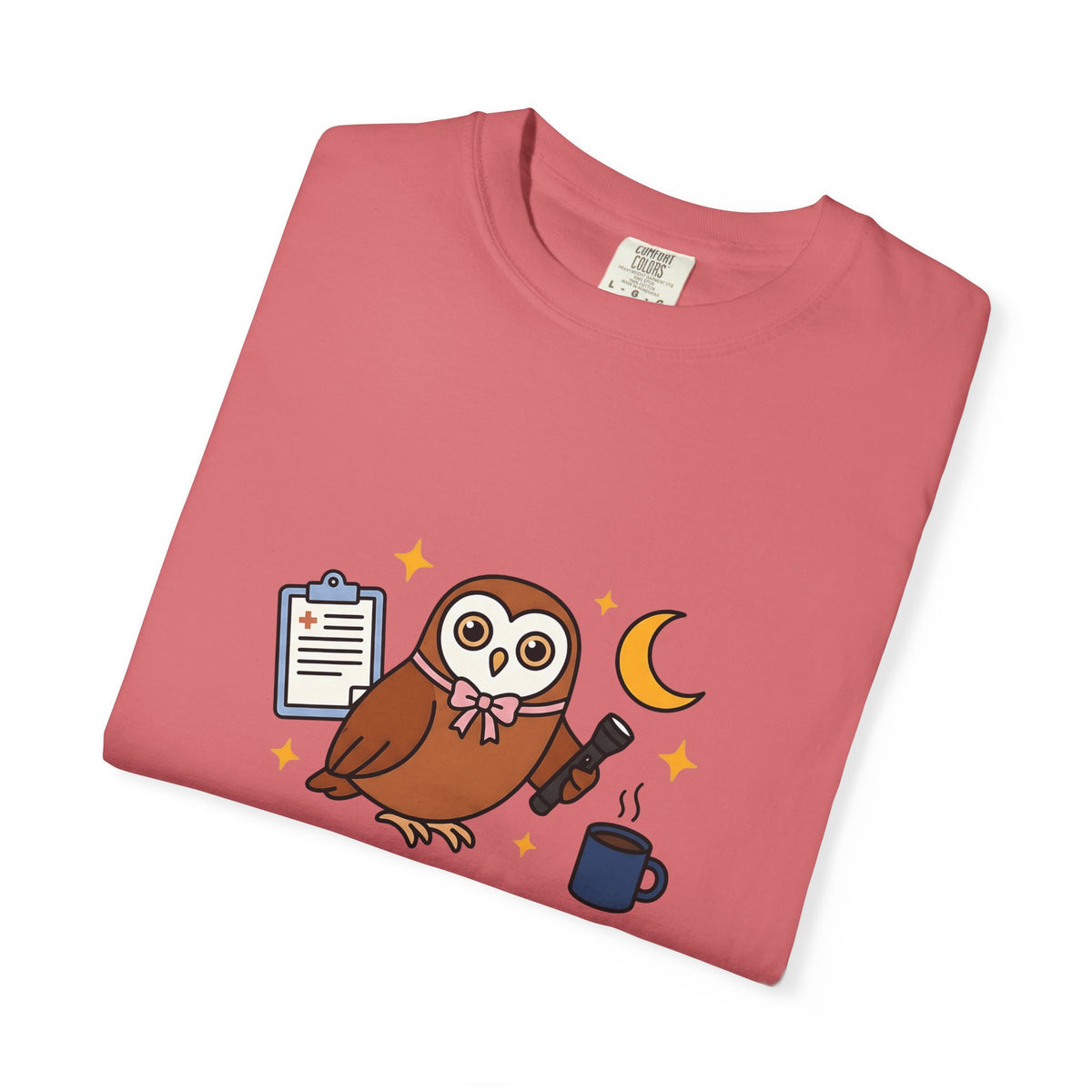 Owl Nurses Espresso Gift Comic Owl T-Shirt