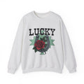 Horseshoe Rose Sweatshirt Cowgirl Ranch Gift Women Line Art Sweatshirt Rosebud Sweatshirt Cowgirl Fan Minimalist Sweatshirt Farmhouse Graphic Classic Shape