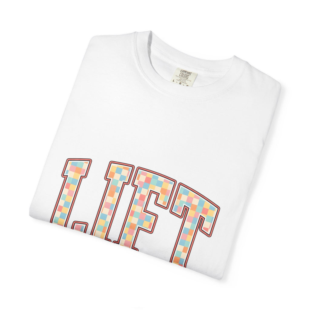 Chunky Block Text T-Shirt Sports Workout Gift Women Neon T-Shirt Typography T-Shirt Athlete Enthusiast Glowing T-Shirt Fitness Graphic Classic