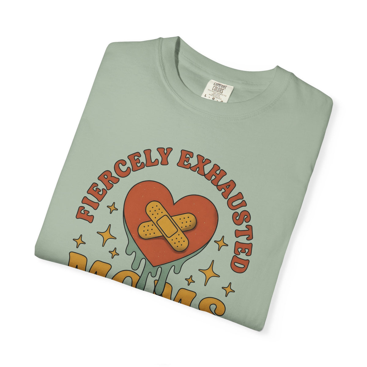 Love Patch T-Shirt Mom Wellness Gift Women Vintage T-Shirt Heart Patch T-Shirt Motherhood Enthusiast Retro T-Shirt Self Care Graphic Hand Drawn