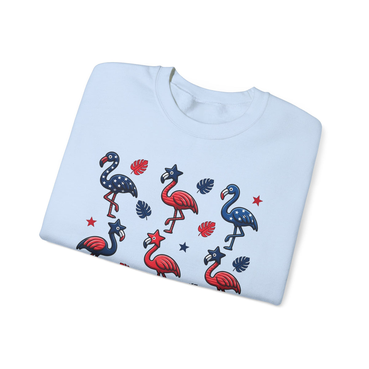 Flag Flamingo Sweatshirt 4th Of July Holiday Gift Women Cartoonish Sweatshirt Flamingo Sweatshirt Independence Day Fan Retro Sweatshirt Celebration Graphic Old