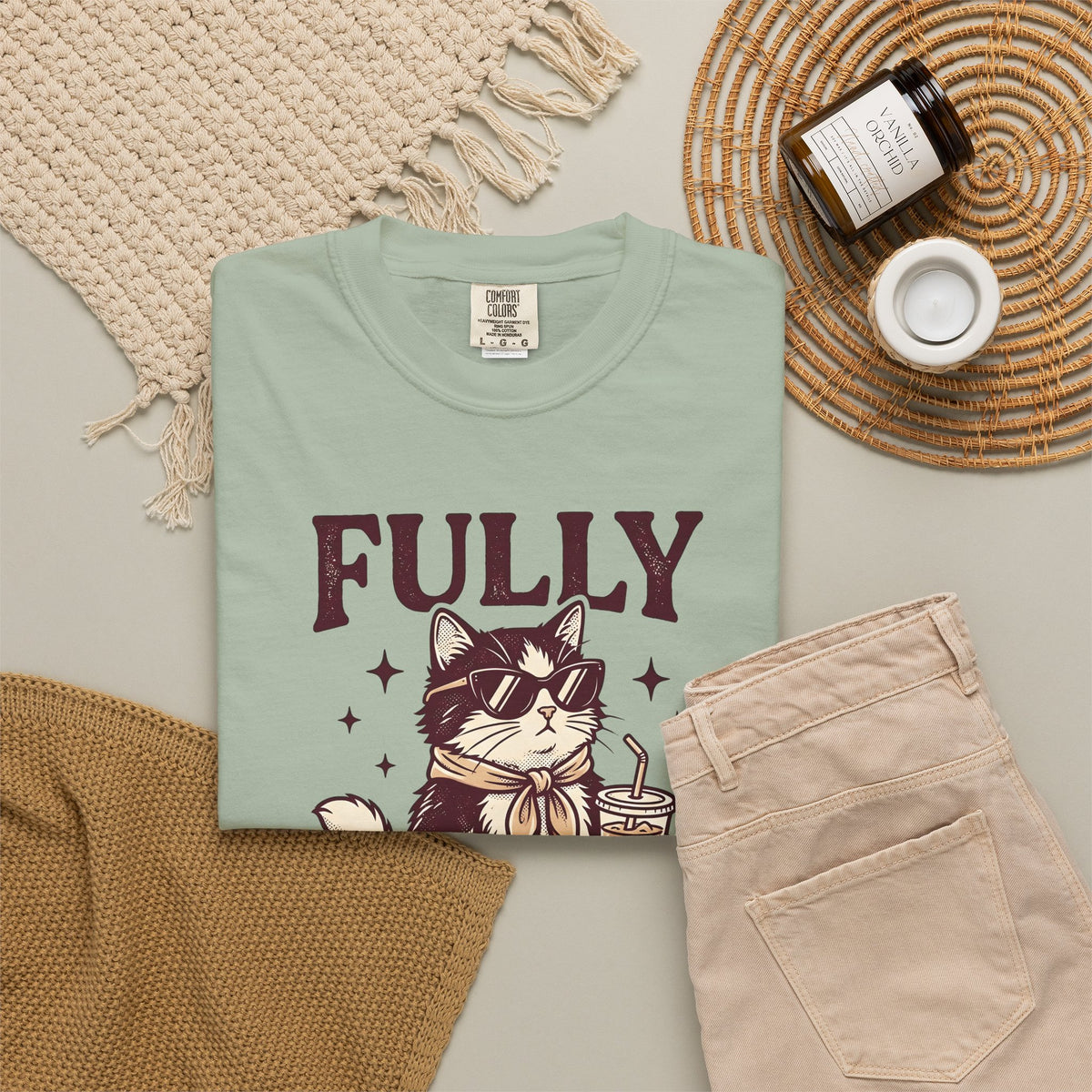 Cat Eyeglasses T-Shirt Funny Critter Gift Women Throwback T-Shirt Cat Glasses T-Shirt Humor Fan Vintage T-Shirt Animal Graphic Line Art Iced Mocha