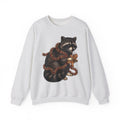Raccoon Graphic Sweatshirt Christmas Animal Gift Women Cute Sweatshirt Trash Panda Sweatshirt Xmas Fan Wildlife Graphic Illustration Hand Drawn Gingerbread