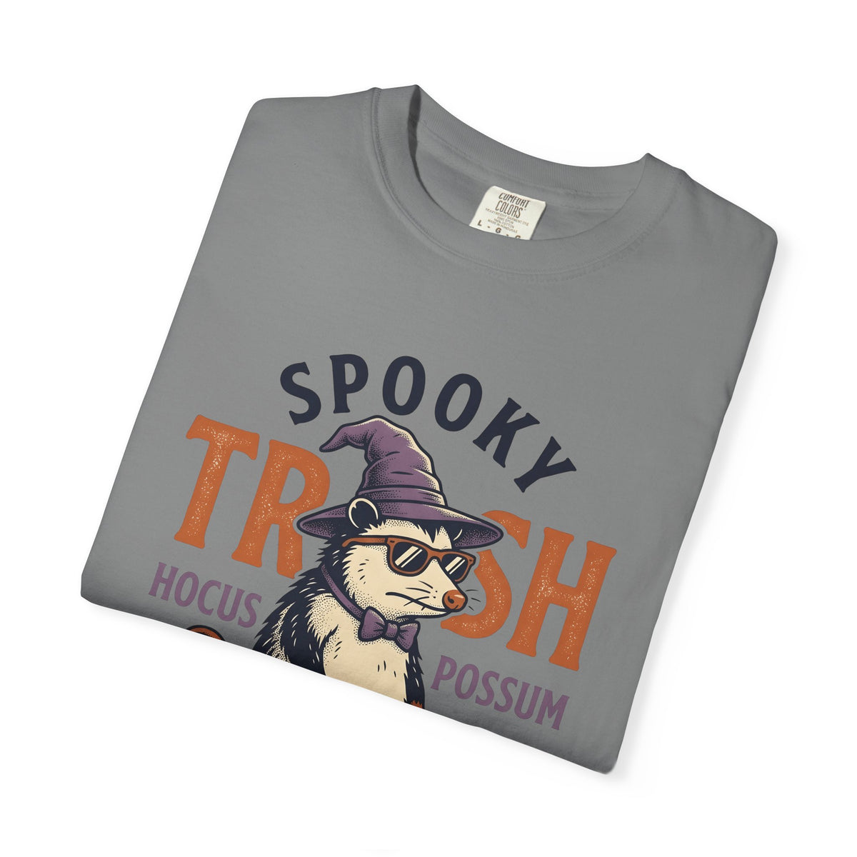 Possum Wizard Halloween Animal Gift Vintage Opossum Spooky Fan Retro Creature Hand Drawn T-Shirt