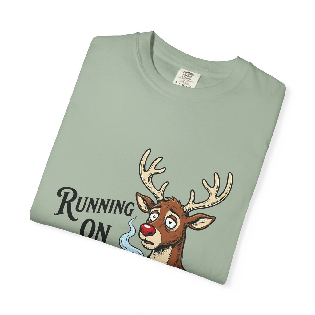 Reindeer Coffee Christmas Humor Gift Cartoon Coffee Xmas Fan Funny Vintage Mug T-Shirt