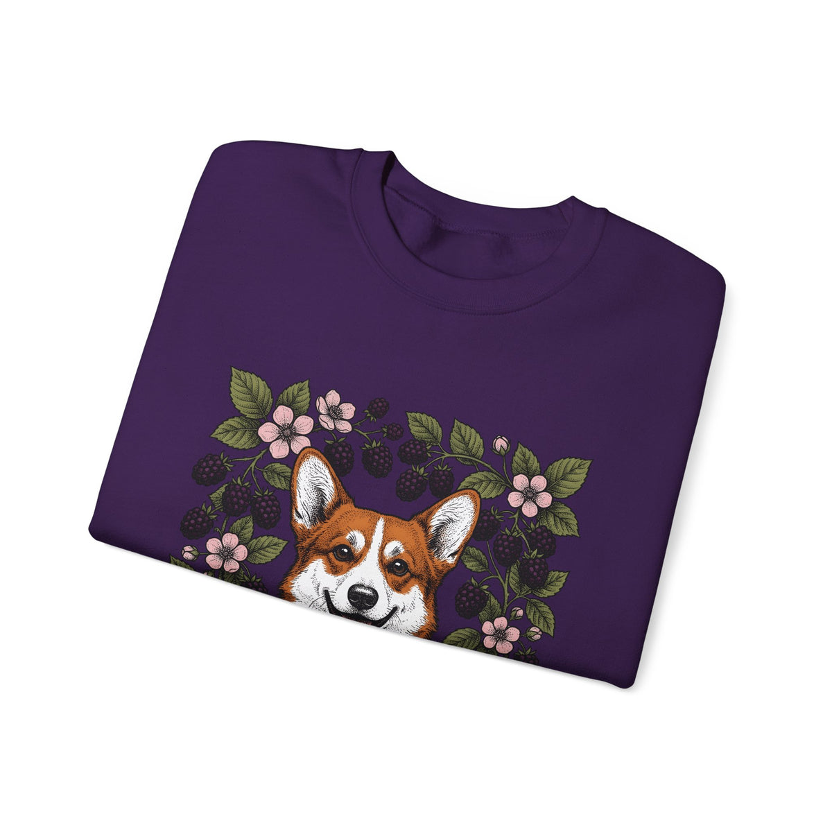 Corgi Hound Sweatshirt Dog Arrangement Gift Women Blossom Sweatshirt Pembroke Welsh Corgi Sweatshirt Dog Fan Corgi Graphic Hound Illustration Sketch