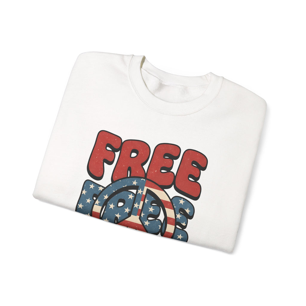 Peace Sign Sweatshirt 4th Of July Independence Gift Women Nostalgic Sweatshirt Peace Symbol Sweatshirt Patriot Fan Retro Sweatshirt Liberty Graphic Classic