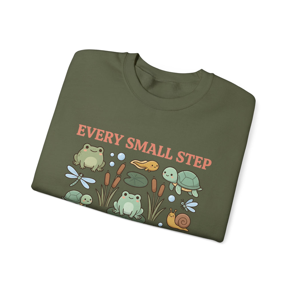 Frog Turtle Snail Sweatshirt Motivation Nature Gift Women Cartoon Sweatshirt Amphibian Sweatshirt Inspirational Enthusiast Comic Sweatshirt Environmental