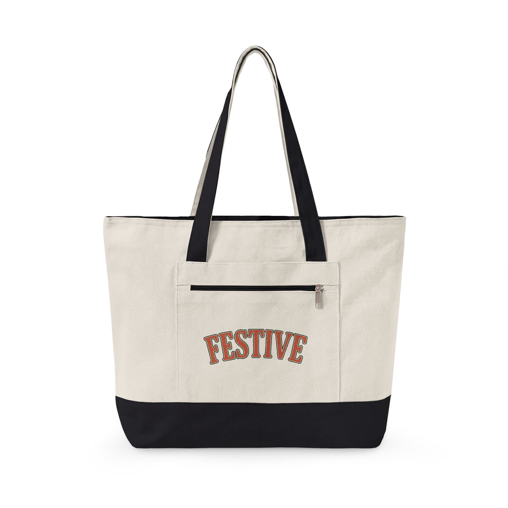 Vintage Lettering Christmas Seasonal Gift Rustic Typography Xmas Fan Holiday Seasonal Clean Tote Bag