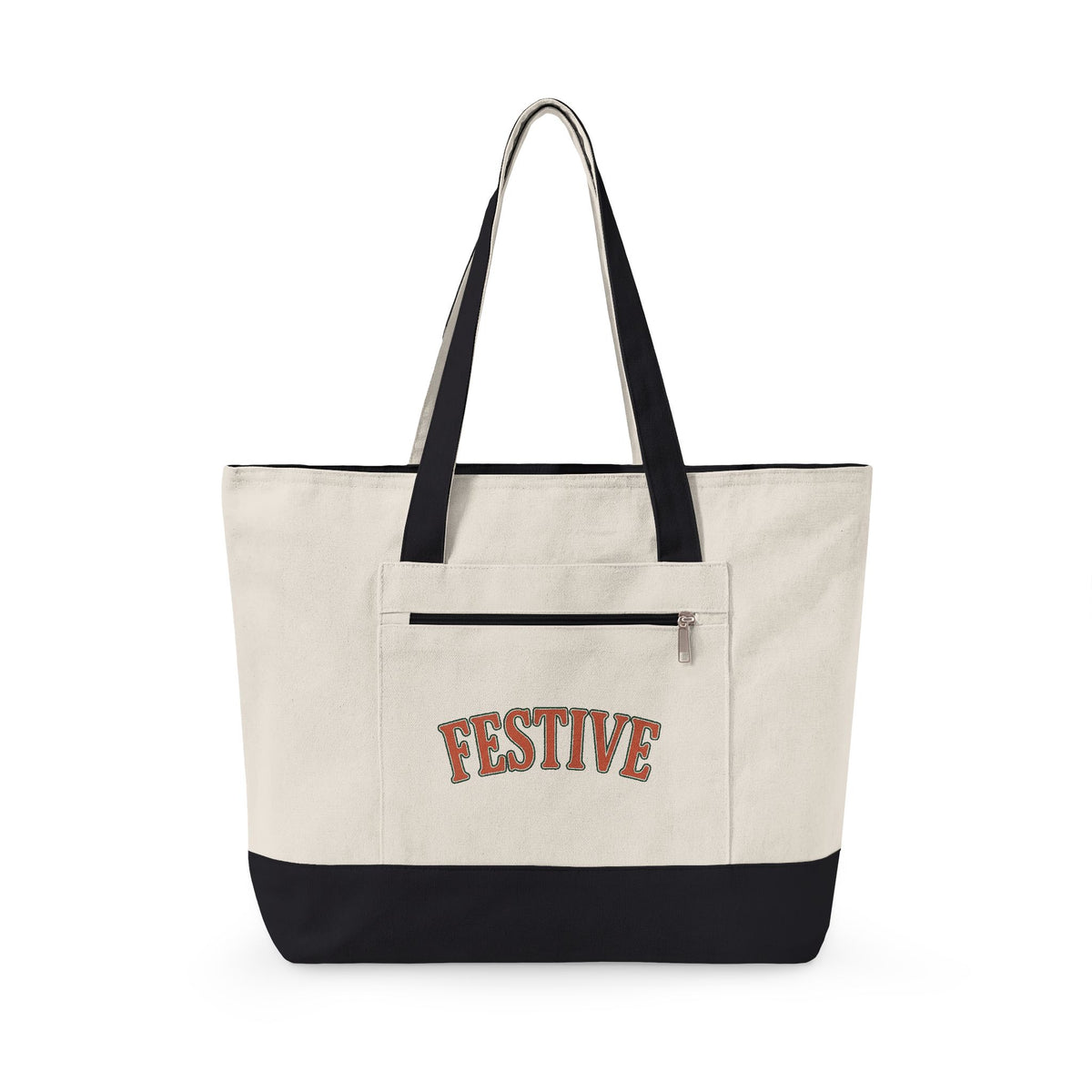 Vintage Lettering Christmas Seasonal Gift Rustic Typography Xmas Fan Holiday Seasonal Clean Tote Bag